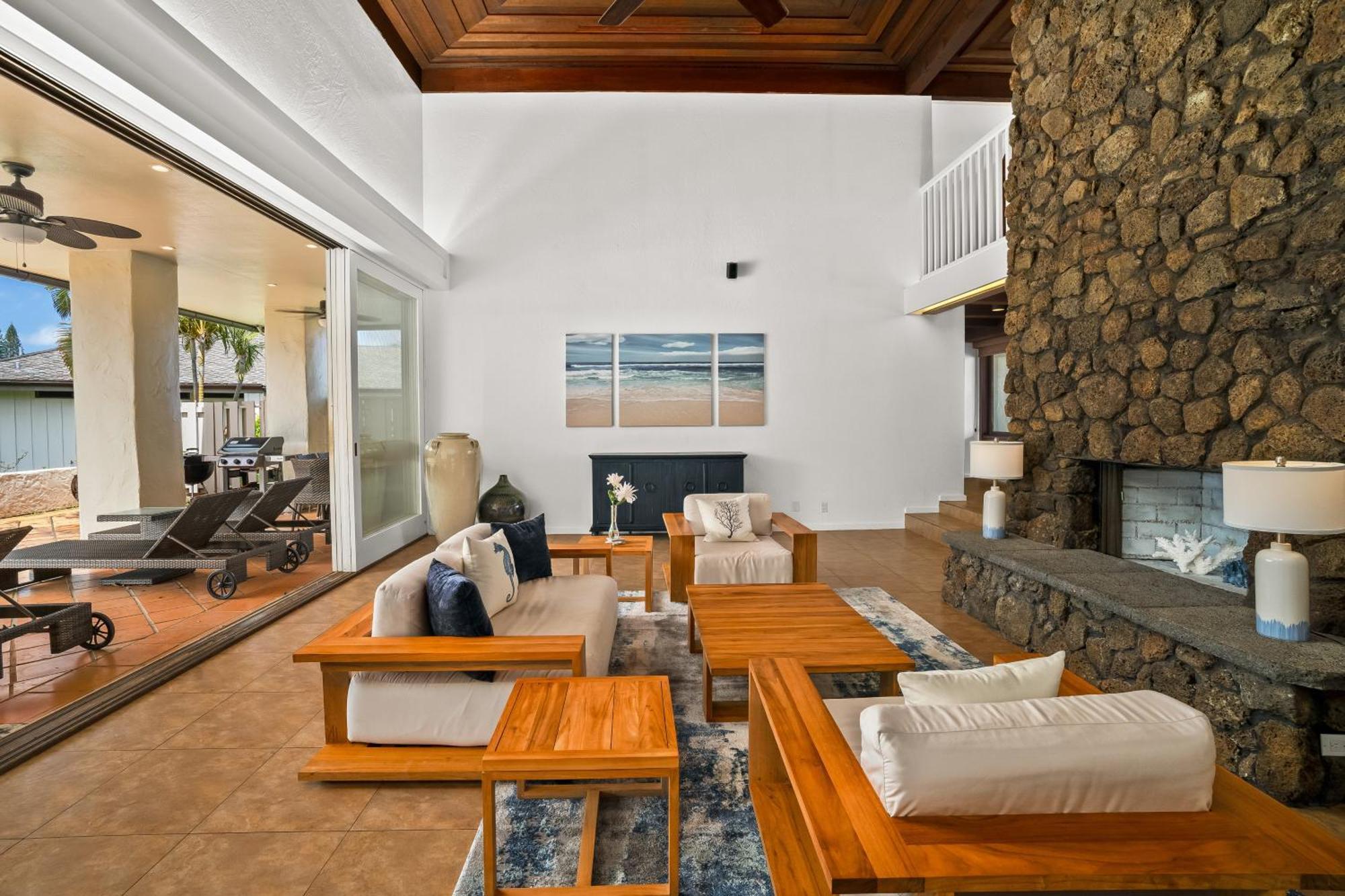 Casa de férias Coral Hale 5br 3ba Luxury Home, Ac, Hot Tub And Stunning Views Princeville
