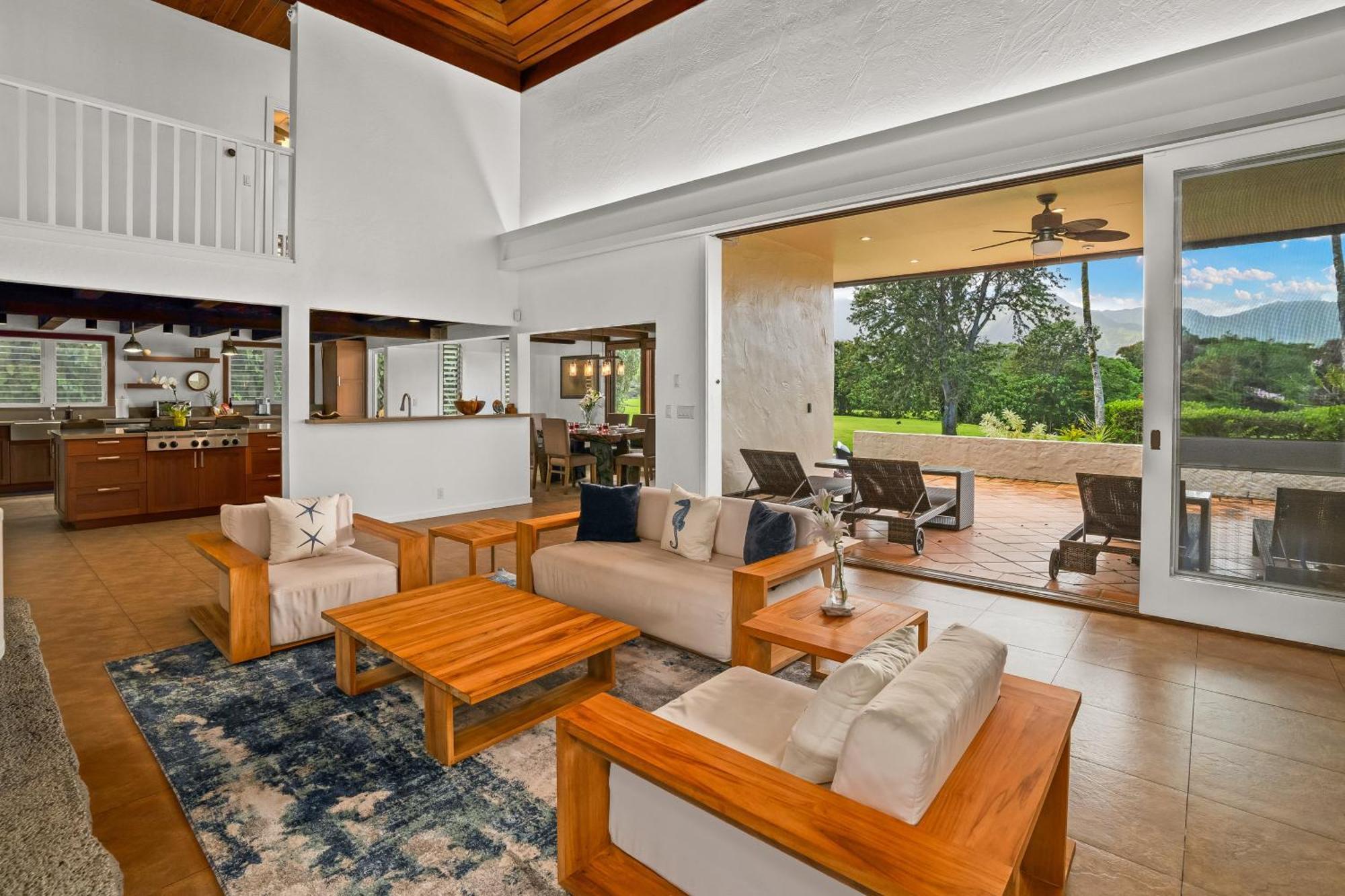 Coral Hale 5br 3ba Luxury Home, Ac, Hot Tub And Stunning Views * Princeville