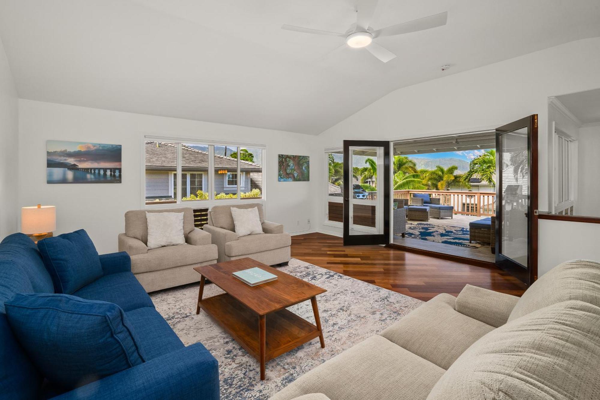4br 4.5 Ba Punahele House With Ocean Views Princeville
