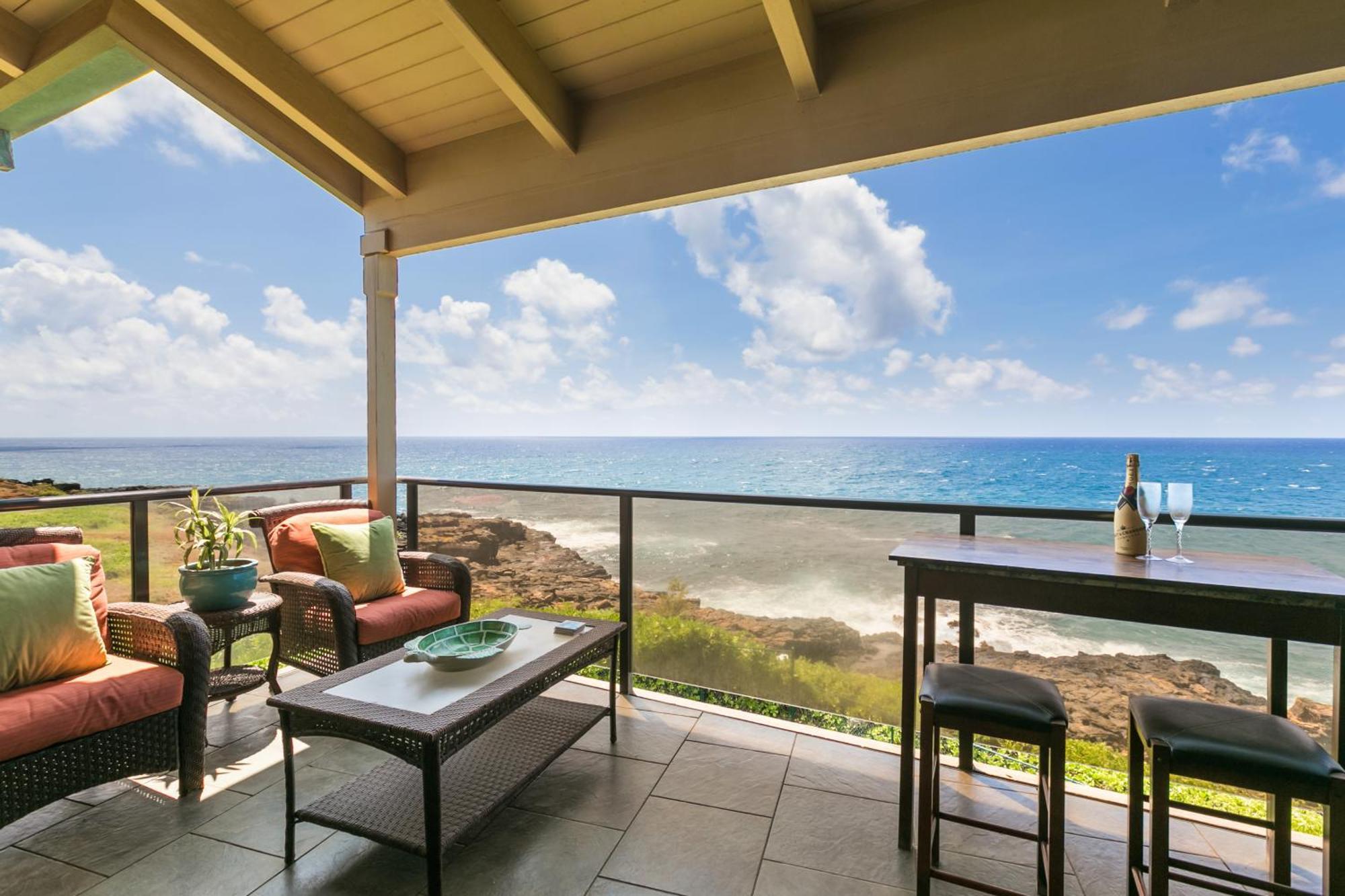 Oceanfront With Panoramic Views- Alekona Kauai Holiday home